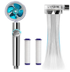 Cabezal de ducha turbo spa con ventilador e interruptor