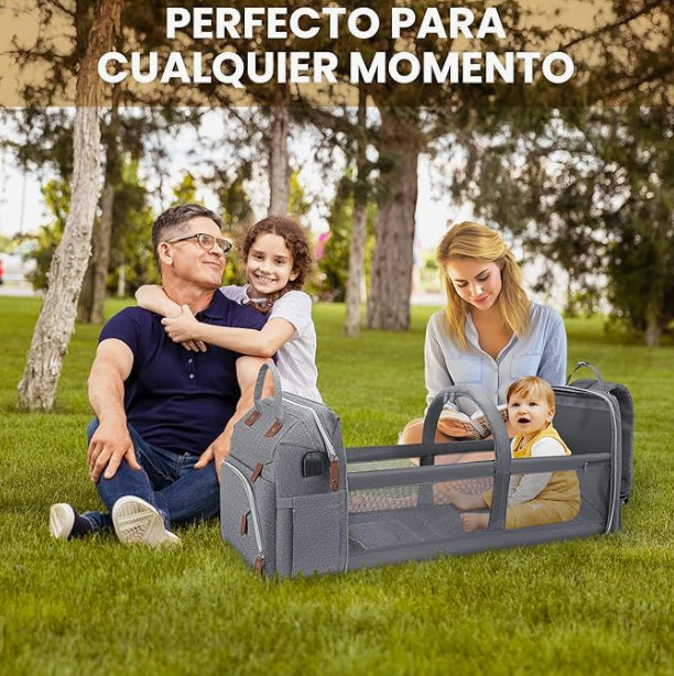 Mochila Bebé con Cambiador Portátil